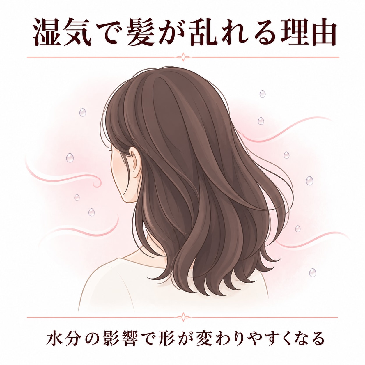 湿気で髪がボサボサになるのはなぜ？