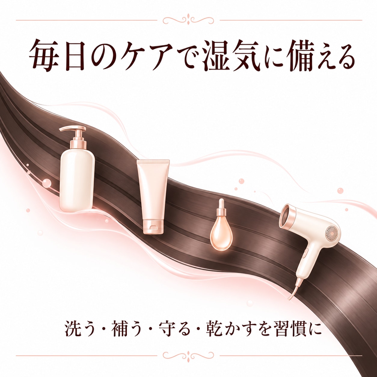 毎日できる！湿気に負けにくい髪を目指すヘアケアのコツ