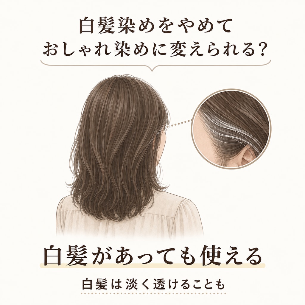 セルフカラーで白髪染めからおしゃれ染めに変えてもいい？