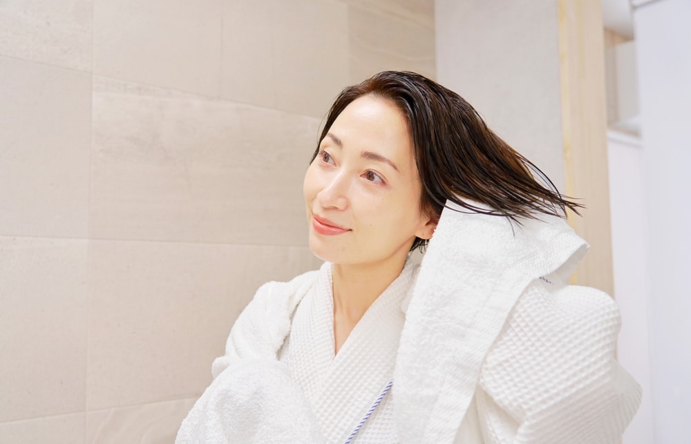 すぐに乾かす
