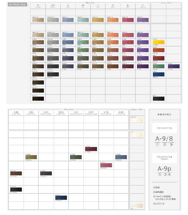 プロマスター新色_カラーチャート
